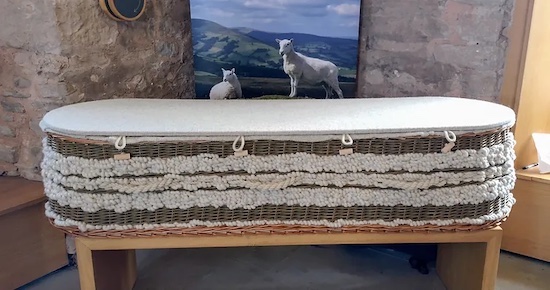 Welsh Wool And Willow Coffin